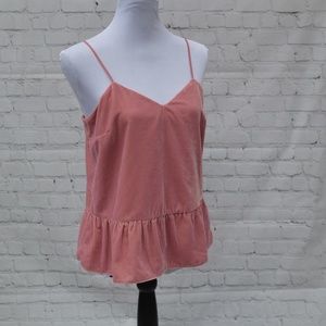 J.Crew  Velvet spaghetti strap top